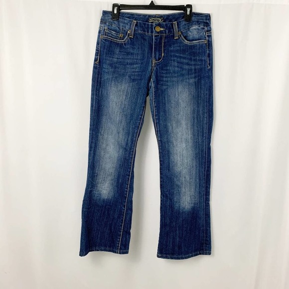 7 Lightly Distressed Bootcut Jeans 30 - Picture 1 of 13